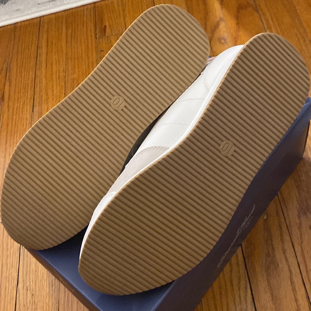 BNIB Courtney sneakers size 10 white/cream/pink vintage look - Picture 4 of 5